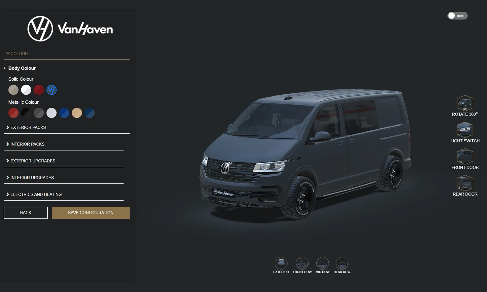 3D Van Configurator Project