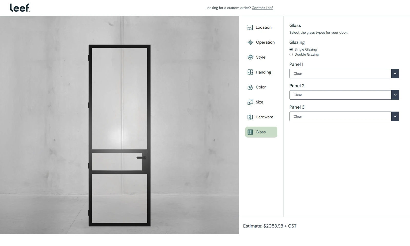 3D Door Configurator