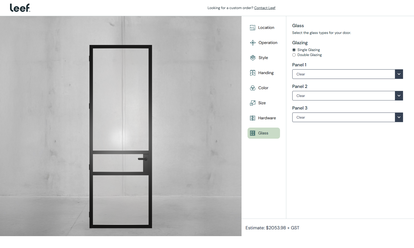 3D Door Configurator